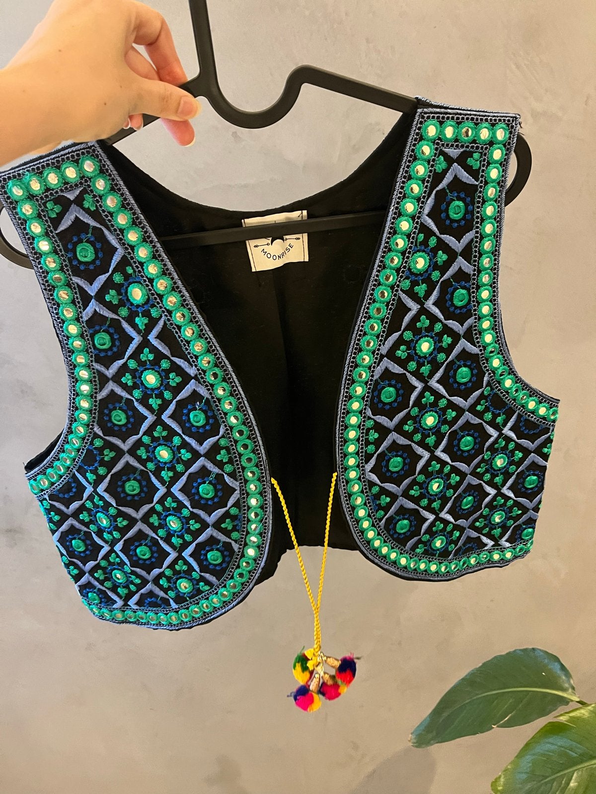 Ibiza Gilet met spiegelborduurwerk - Moonrise, Ophalen of Verzenden, Zo goed als nieuw, Maat 36 (S), Blauw