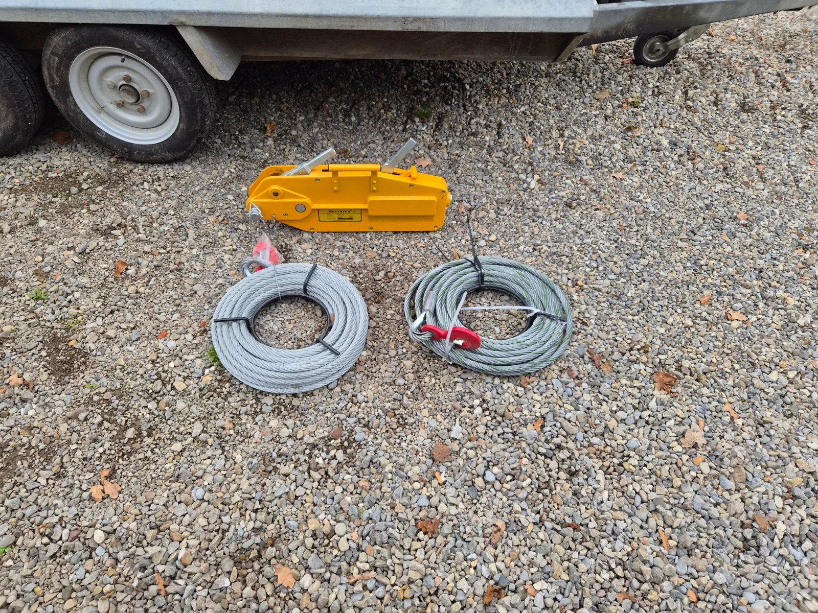 deltafor dph 32 staalkabel lier, Ophalen