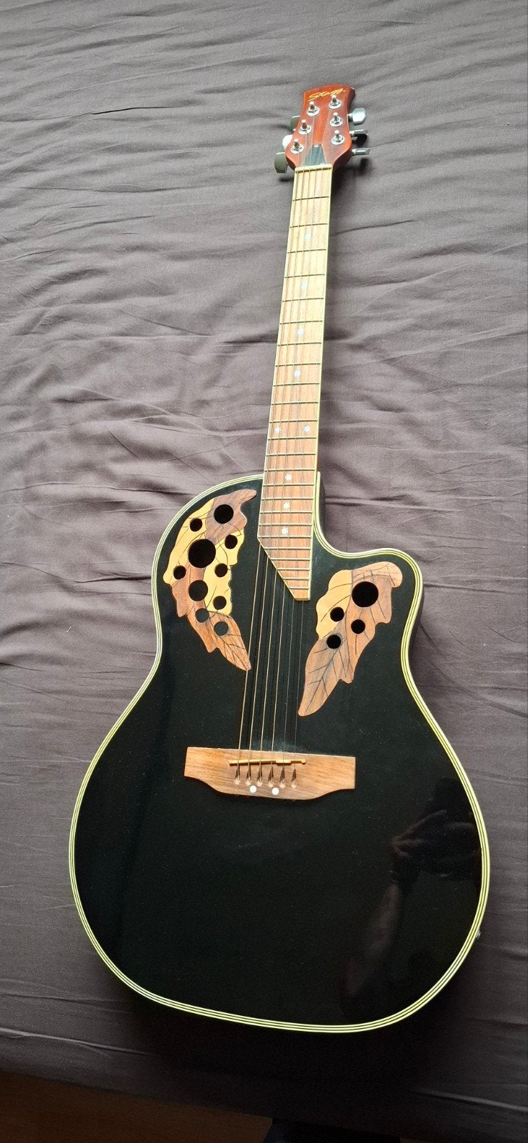 Stagg Westerngitaar met EQ-505 voorversterker, Muziek en Instrumenten, Ophalen of Verzenden, Zo goed als nieuw, Western- of Steelstringgitaar