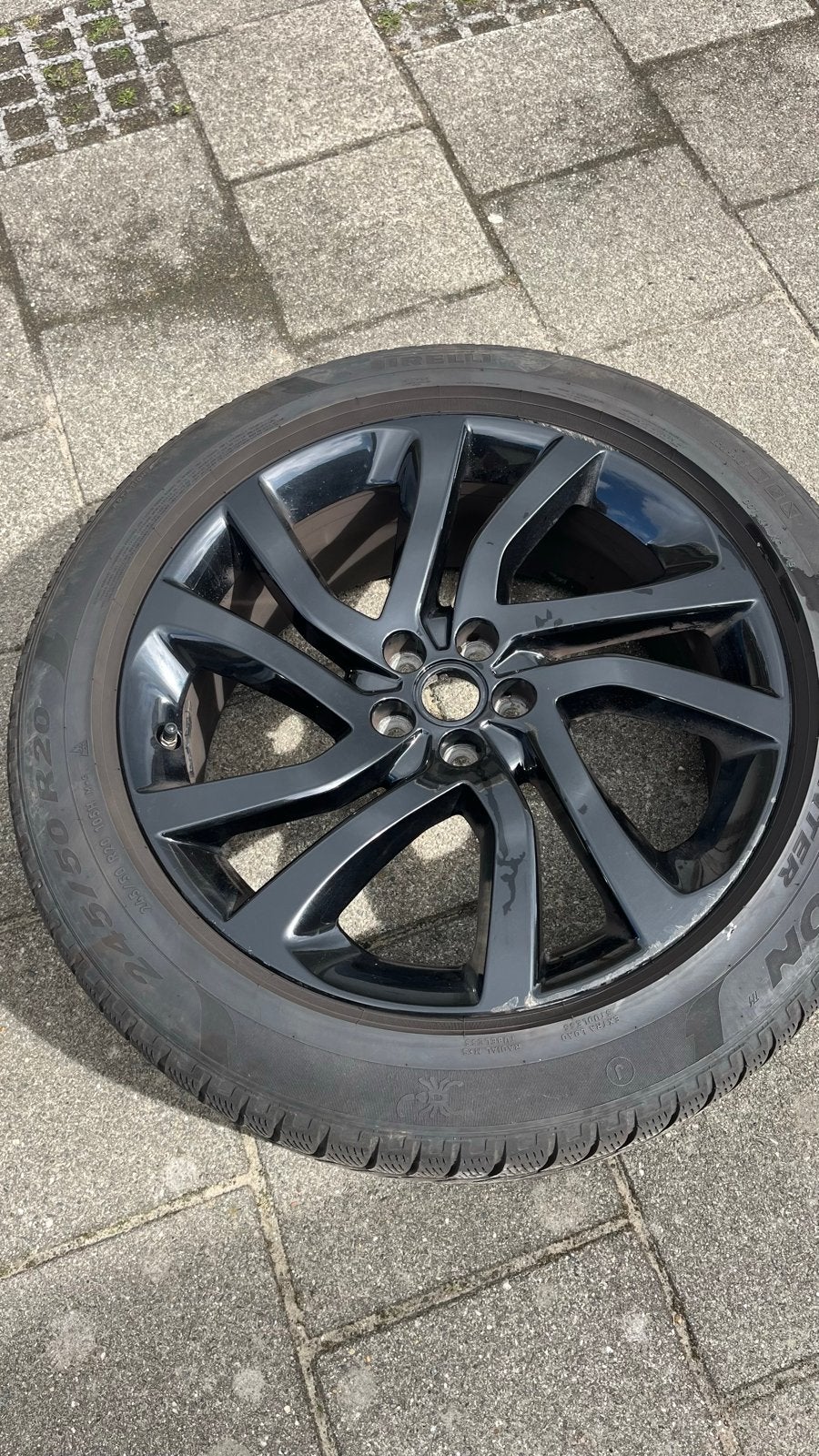 20 inch velgen voor land rover range rover met winterbanden, Banden en Velgen, Personenwagen, 20 inch, Gebruikt