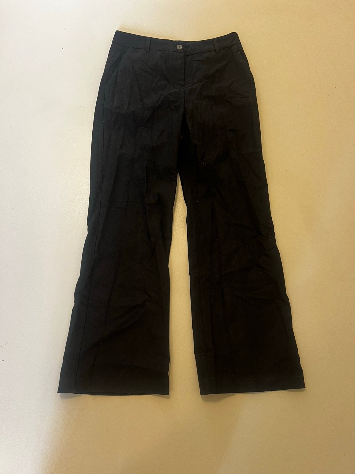 Zwarte wollige broek, Ophalen of Verzenden, Zo goed als nieuw, Zwart, Lang