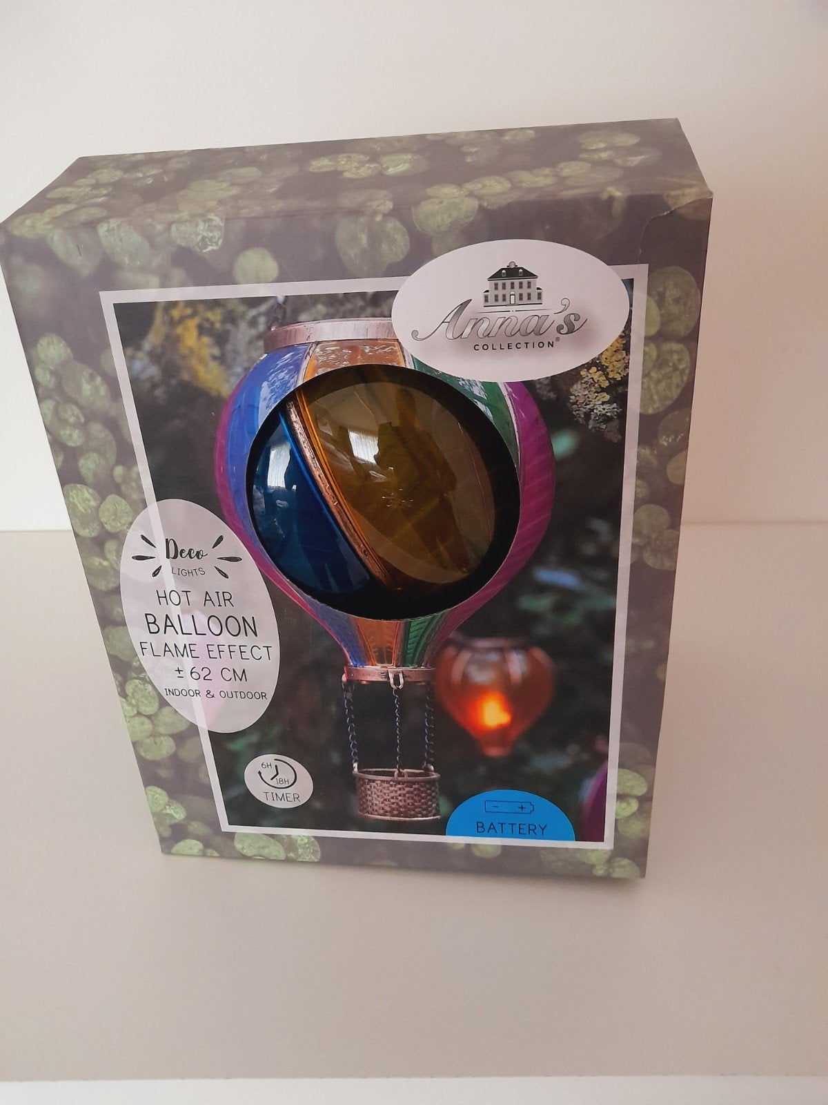 Anna's Collection Hete Luchtballon Vlam Effect Lamp, Ophalen, Nieuw, Meerkleurig