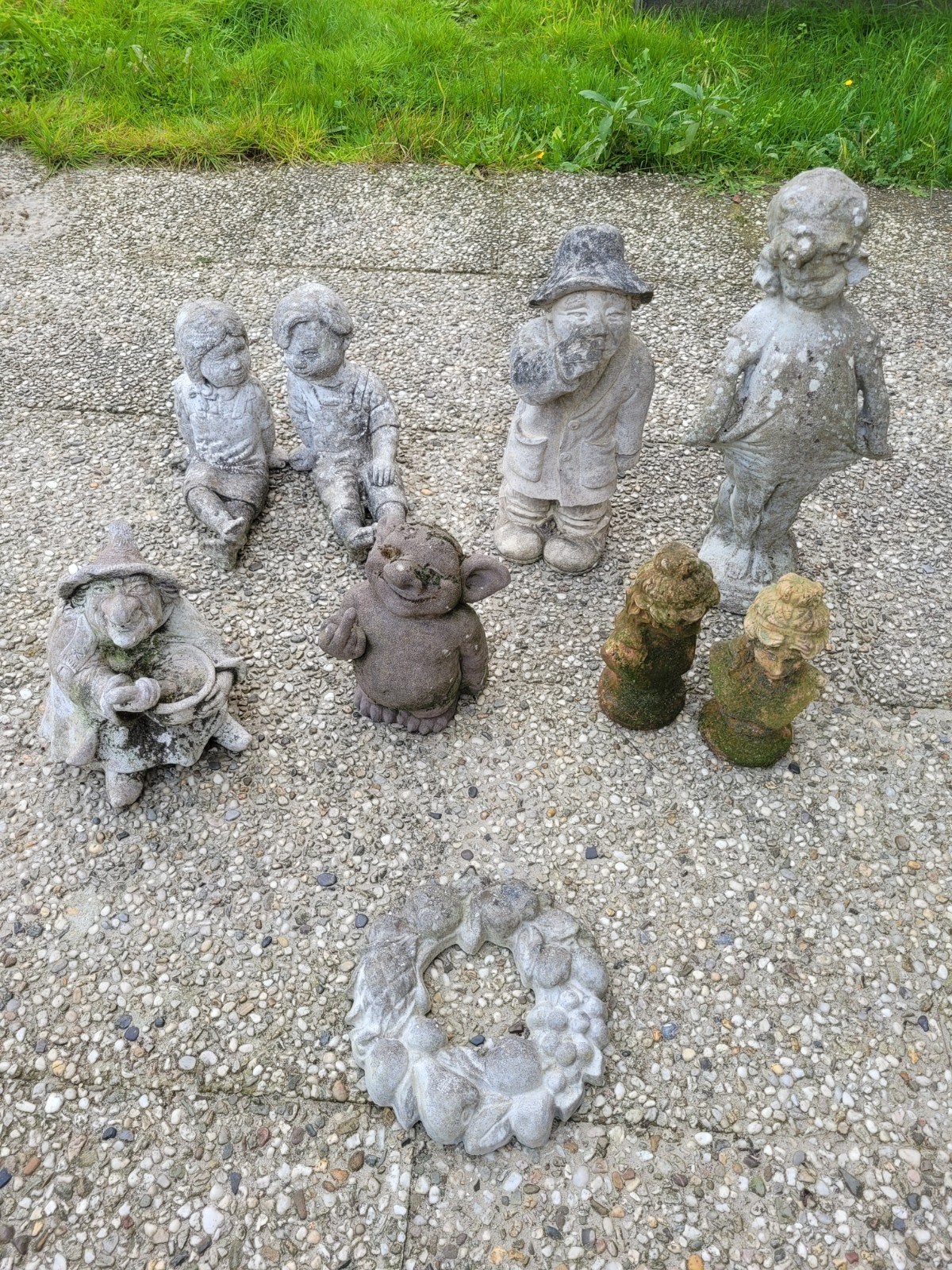 Diverse Tuinbeelden - Beton/Steen - Gebruikt, Ophalen, Gebruikt, Beton, Overige typen