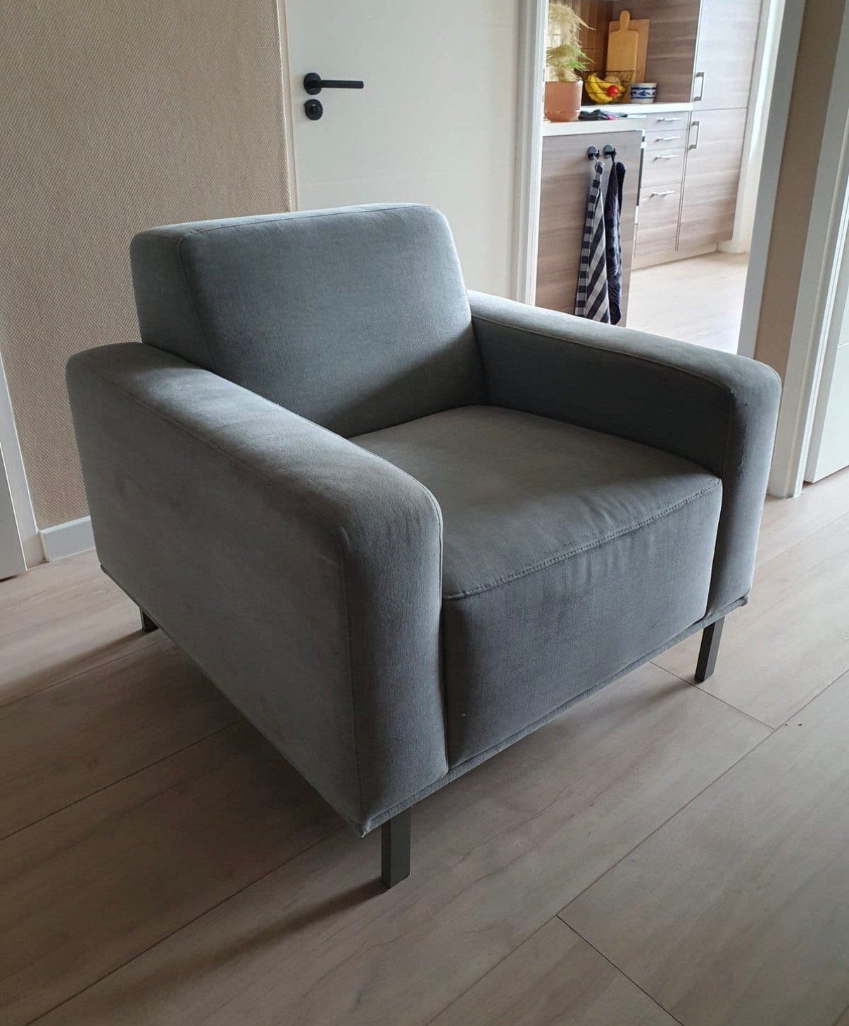 Gratis ophalen - grijze fauteuil, Ophalen