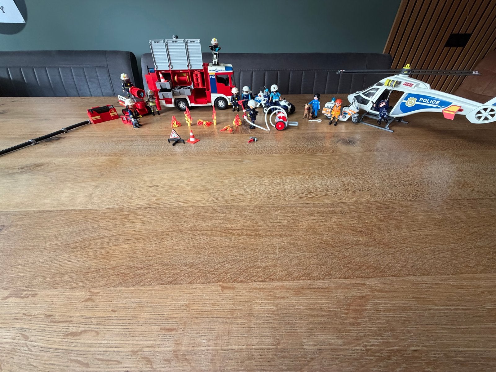 Playmobil Brandweer en Politie Set, Ophalen, Gebruikt