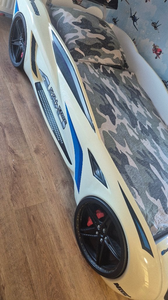 Autobed, Ophalen, 85 tot 100 cm, Gebruikt, Lattenbodem