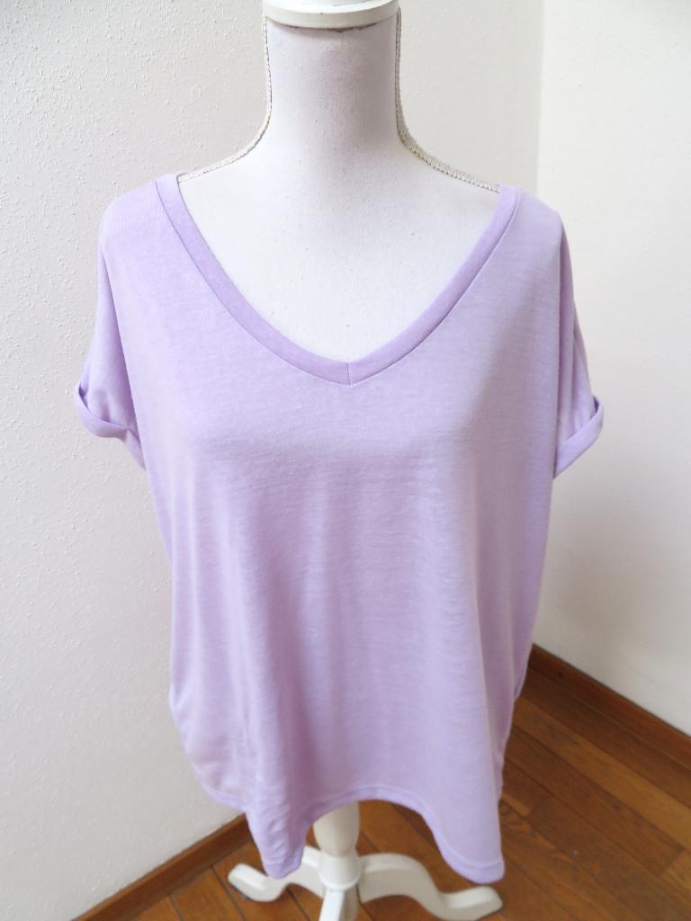 F16 C&A nieuw shirt lila + roze + wit XL 46/48, Paars, Maat 46/48 (XL) of groter, Nieuw, Ophalen of Verzenden