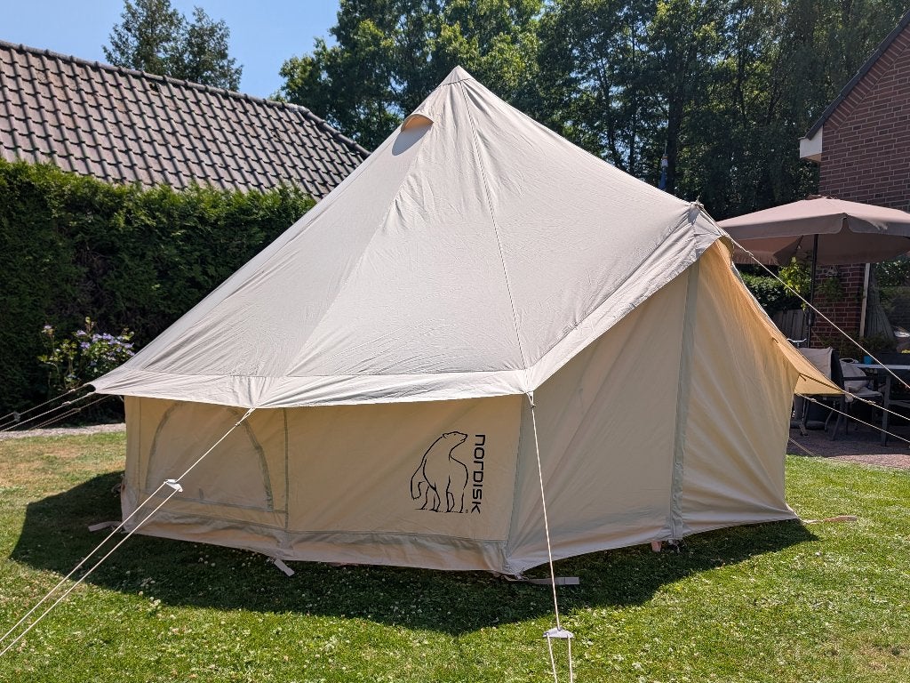 Nordisk Asgard 12.6 - Splinternieuw - 4m glamping Bell Tent, Ophalen of Verzenden, Nieuw, Tot en met 6