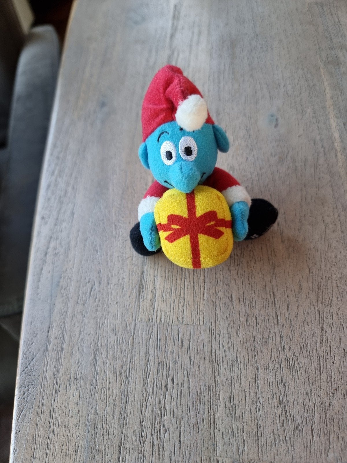Smurfen knuffel speeltje McDonald's 12/2000 - Trillend, Ophalen of Verzenden, Zo goed als nieuw, Poppetje, Figuurtje of Knuffel