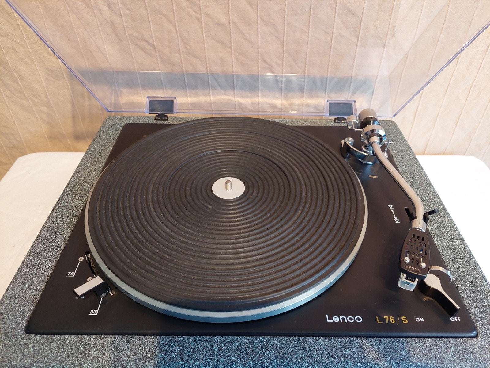 Prachtige Lenco L76s in massieve plint + modificaties, Ophalen, Overige merken