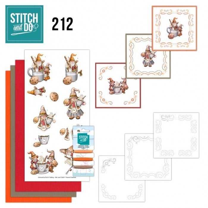 Stitch and Do 212 Yvonne Creations Gnomes Cookies STDO212, ., Overige typen, Fantasie, Nieuw
