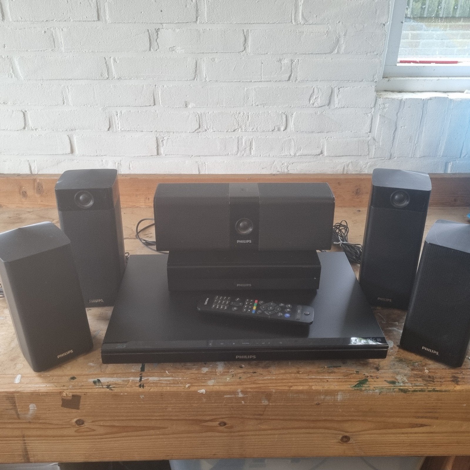 Home cinema set  Philips, Audio, Tv en Foto, Home Cinema-sets, Ophalen of Verzenden, Soundbar, Overige merken, Blu-ray-speler