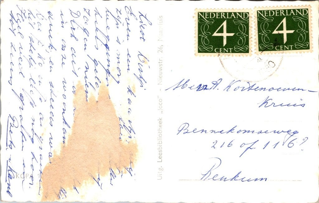 Maassluis - 11 oude ansichtkaarten III, Verzamelen, Verzenden, 1940 tot 1960, Gelopen, Zuid-Holland