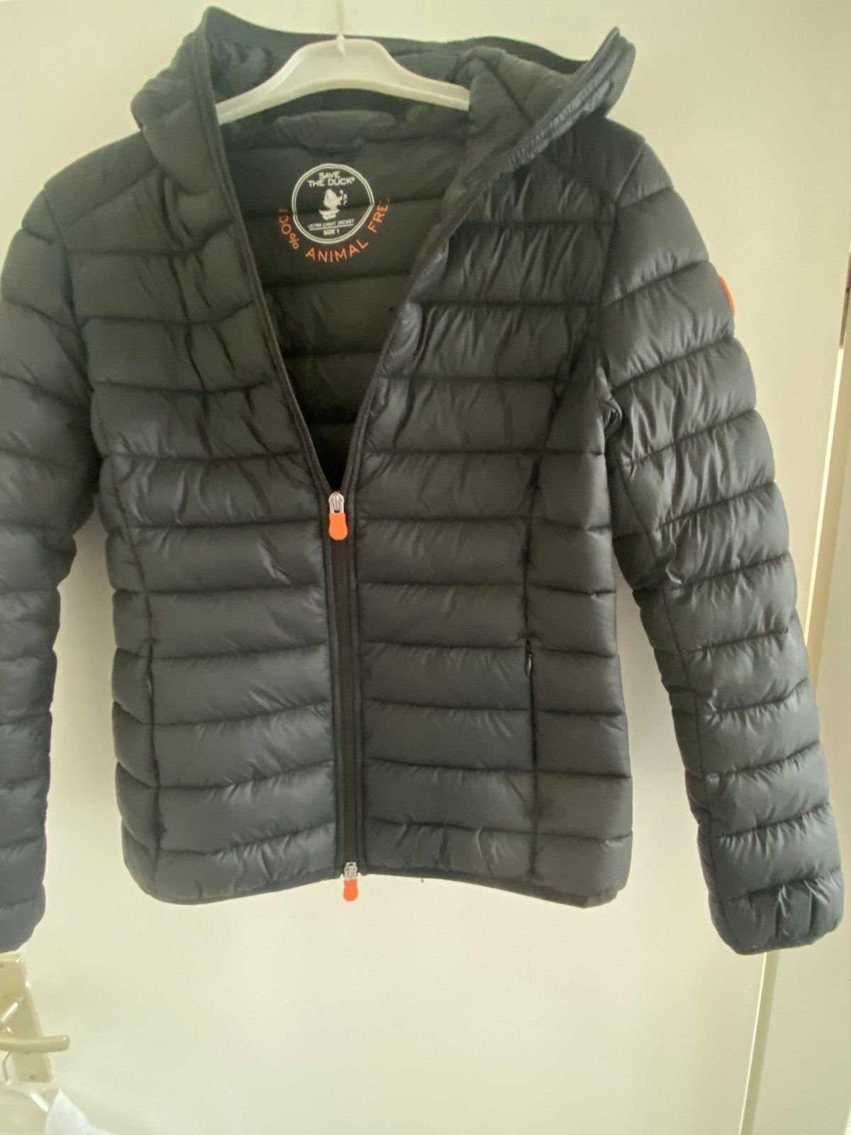 Save the Duck jack zwart maat 36/38, Kleding | Dames, Jassen | Zomer, Ophalen of Verzenden, Zo goed als nieuw, Maat 36 (S), Zwart