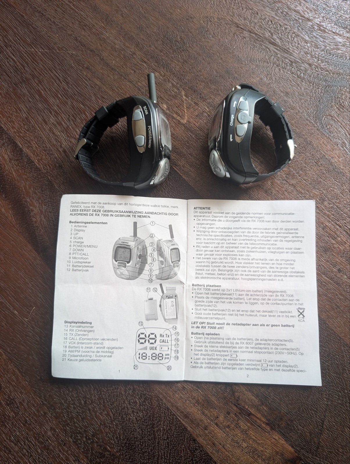 Zeldzame Ranex Horloge Walkie Talkies - Nieuwstaat!, Telecommunicatie, Ophalen of Verzenden, Nieuw, Minder dan 2 km