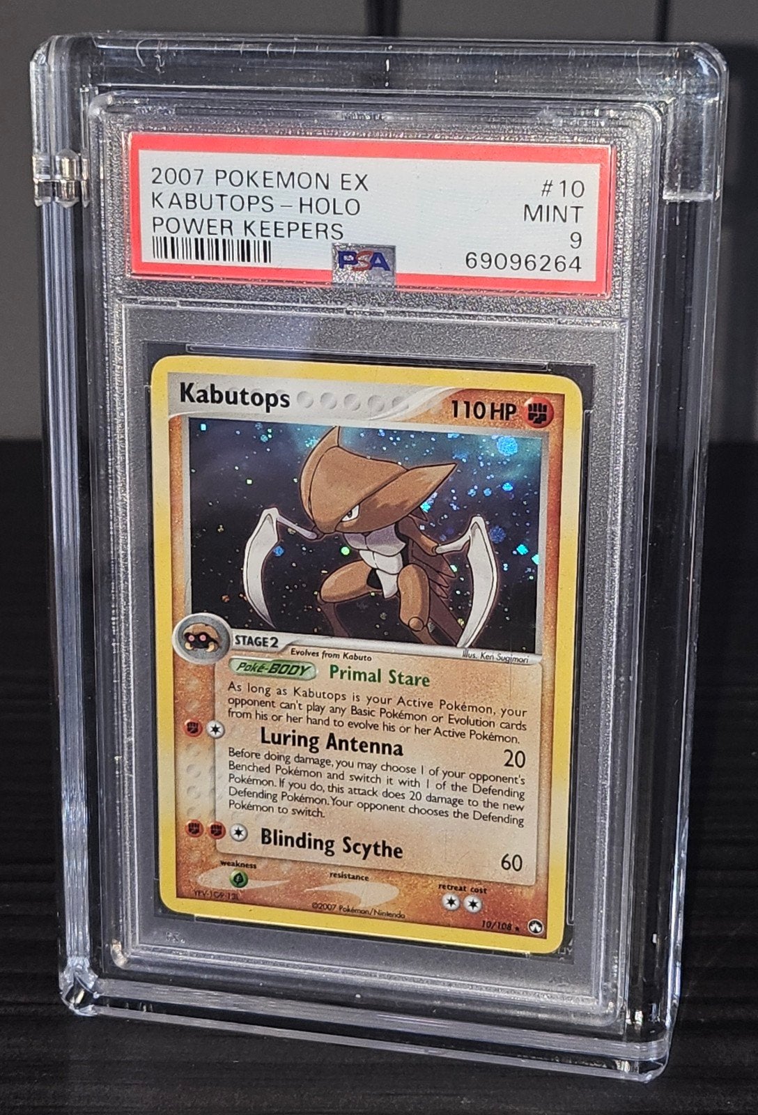 Pokemon - Kabutops Holo Power Keepers #10 PSA 9 - Low pop, Ophalen of Verzenden