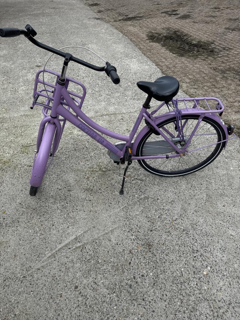 Mooie paarse Cortina U4 fiets 26 inch, 3 versnellingen, Terugtraprem, Gebruikt, Versnellingen, Ophalen