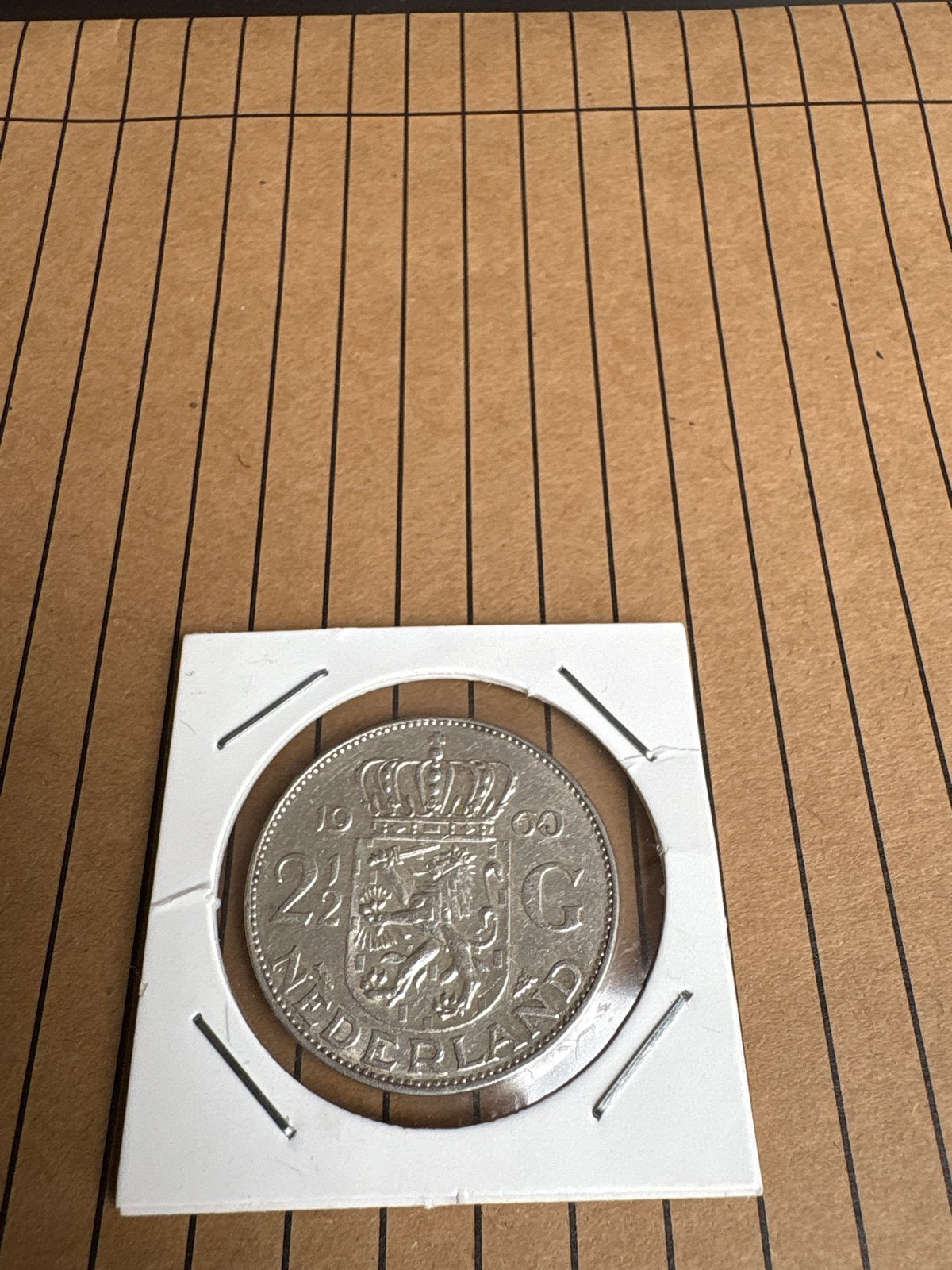 Zilveren 2½ Gulden Juliana 1960, Postzegels en Munten, Munten | Nederland, Koningin Juliana, Verzenden, Zilver, Losse munt