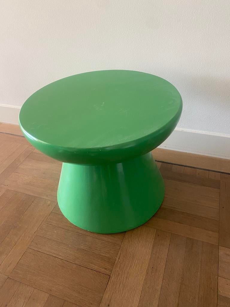 Bijzettafel groen, Minder dan 55 cm, Gebruikt, Rond, Hout