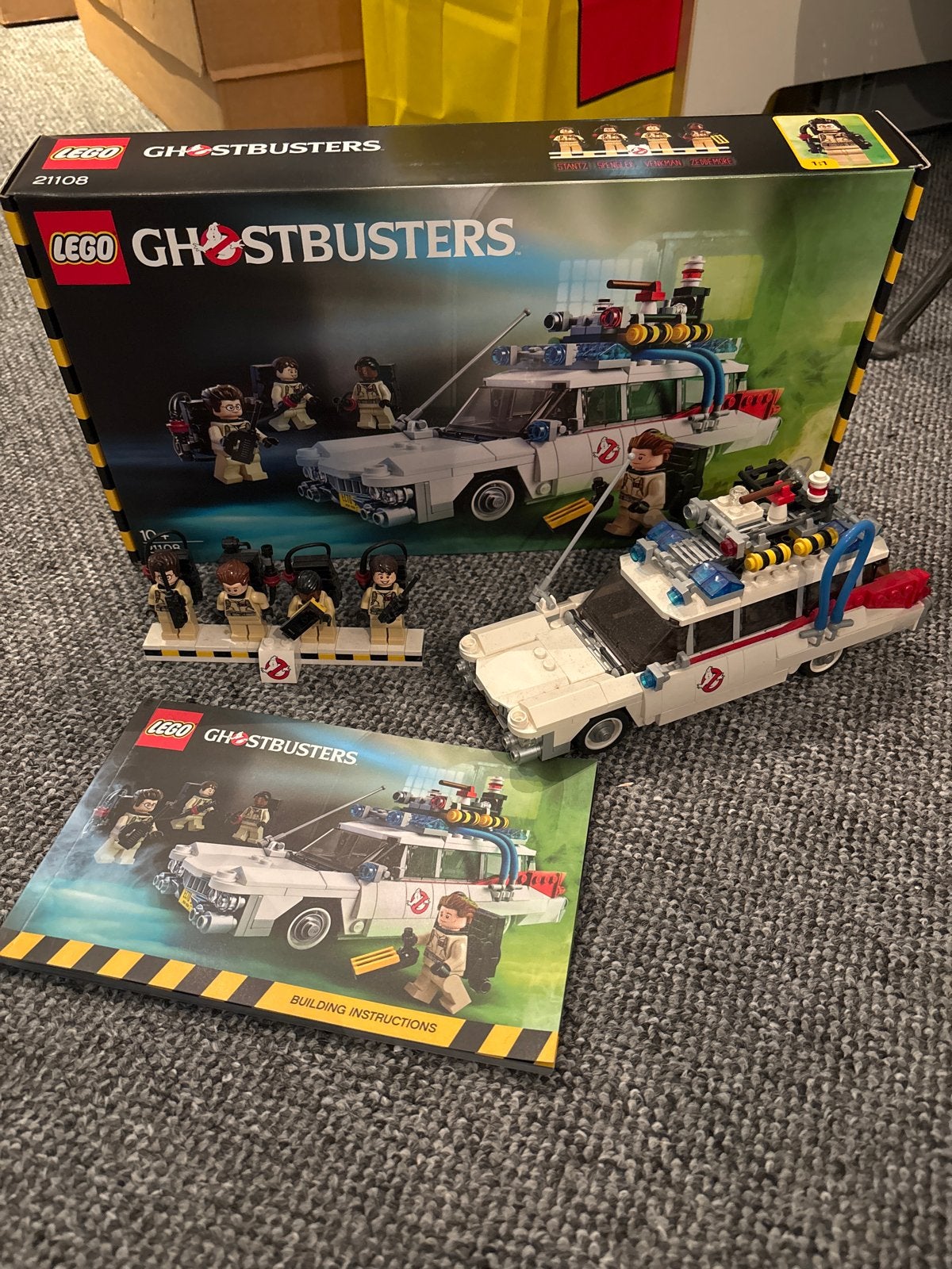 Lego Ghostbusters Ecto-1 (21108) met doos en boekjes, Lego, Ophalen of Verzenden, Compleet, Complete set
