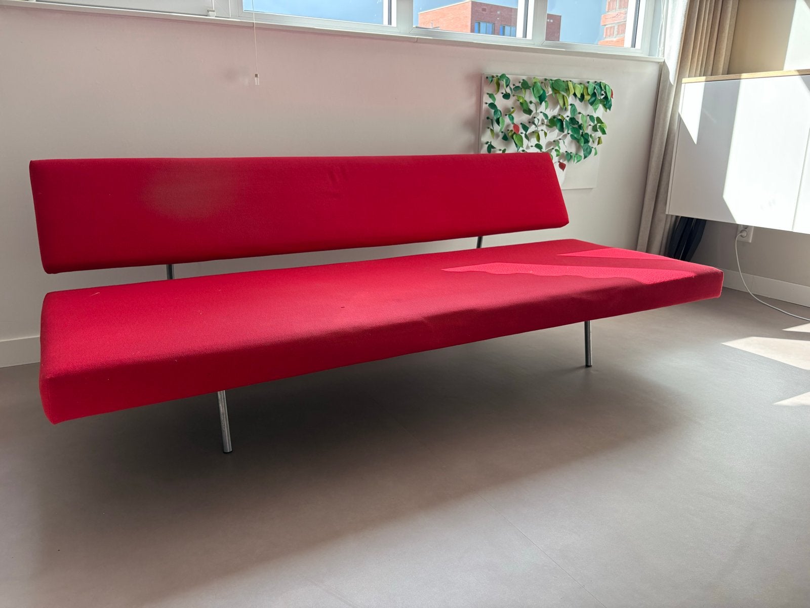 Martin Visser slaapbank BR02, Huis en Inrichting, Slaapkamer | Slaapbanken, Ophalen, Gebruikt, Rood