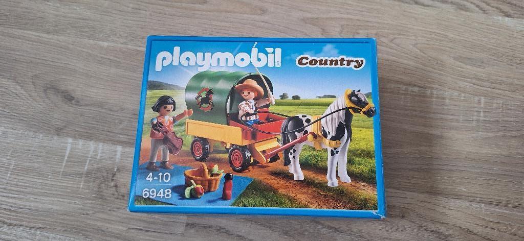 picknick met pony wagen playmobil set 6948, Ophalen of Verzenden, Zo goed als nieuw