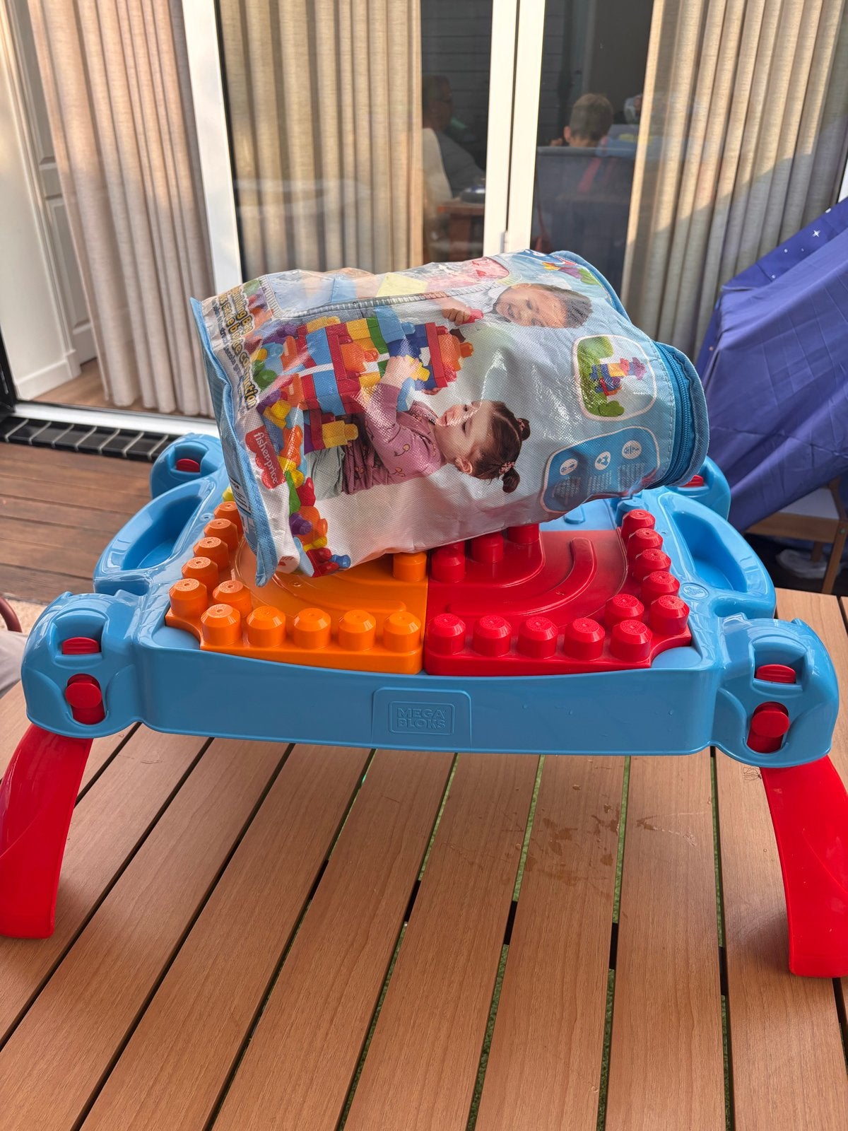 Mega Bloks Bouwtafel met extra blokken, Ophalen, Gebruikt, Megabloks