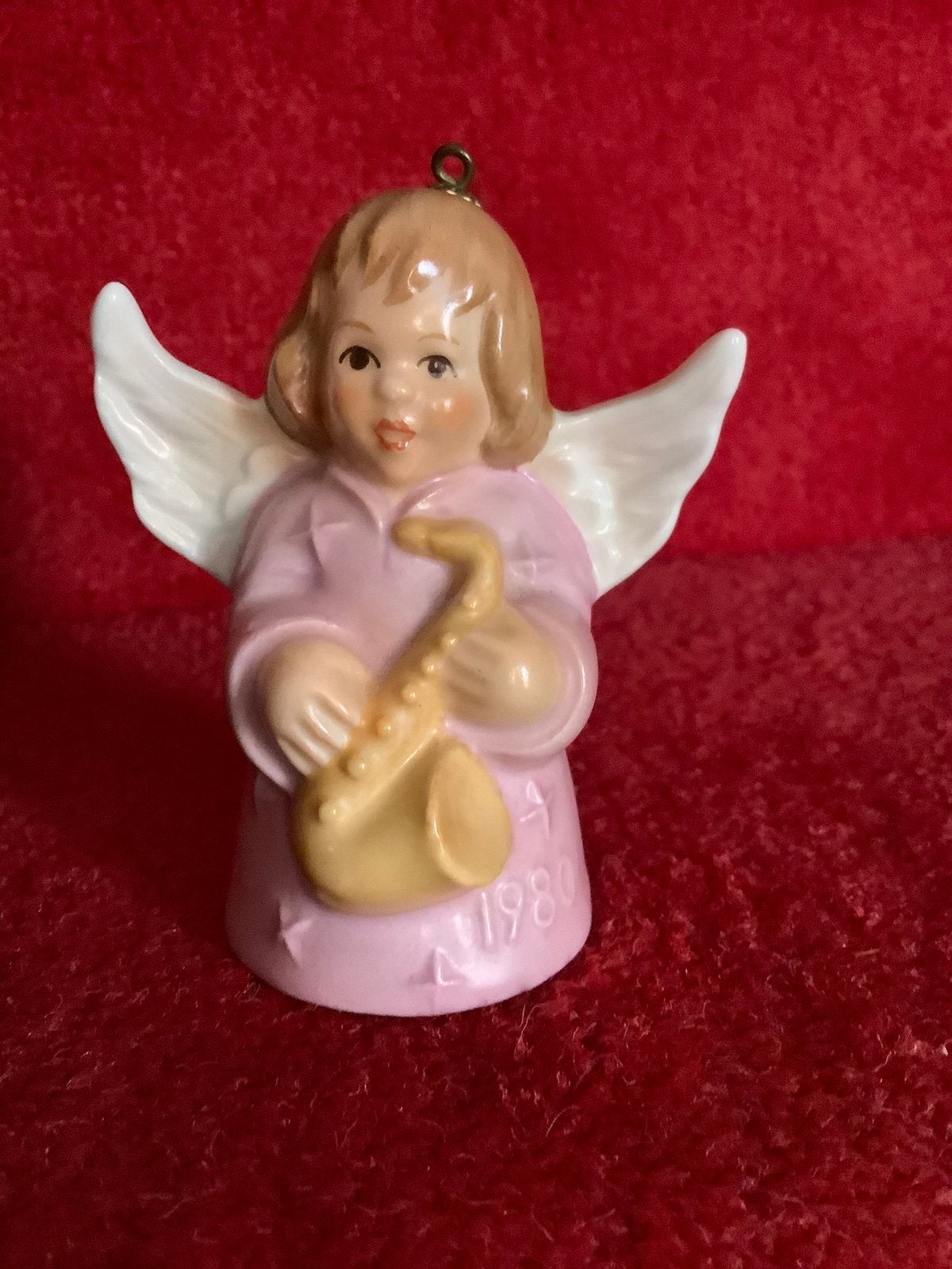 Lief Goebel Kerst Engel Beeldje ❤️ Tafelbel 1980, Verzamelen, Ophalen of Verzenden, Zo goed als nieuw, Hummel