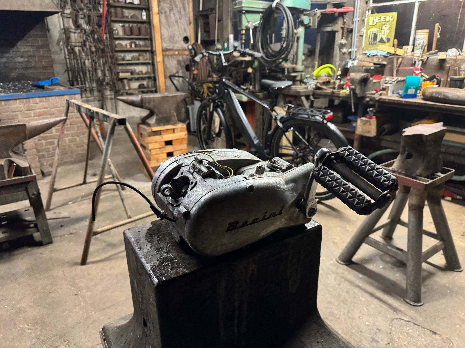 Berini oldtimer Motorblok M31/M32 - Onderdelen, Ophalen of Verzenden, Gebruikt, Blok