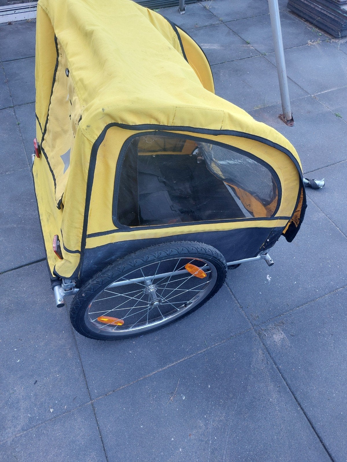 M-Wave Fietskar voor kinderen of bagage - Geel, Ophalen, Gebruikt, M-Wave, Kinderkar