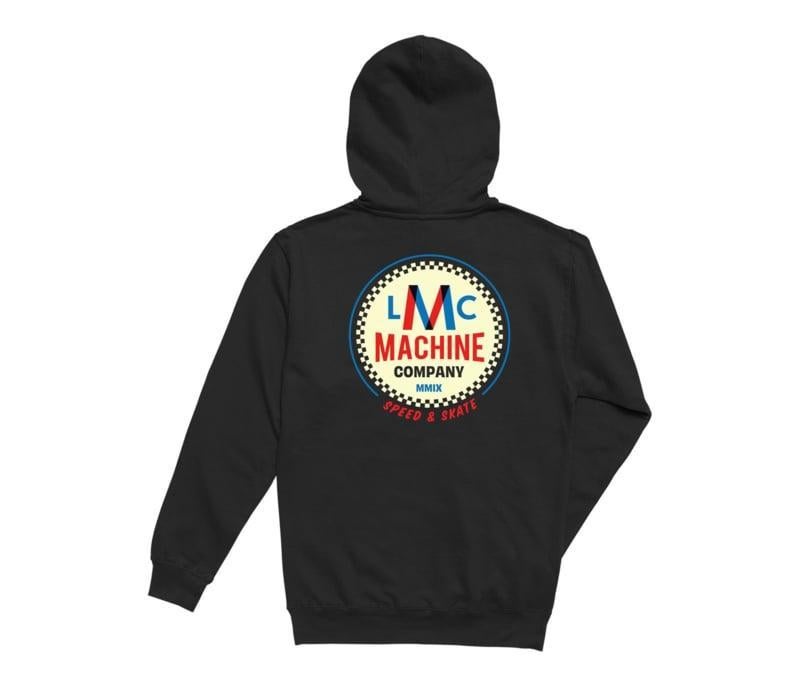 LOSER MACHINE HOODED FLEECE FOUR STROKE XXL, Dark seas, Info@workingclassrebel.com, Zwart, Nieuw