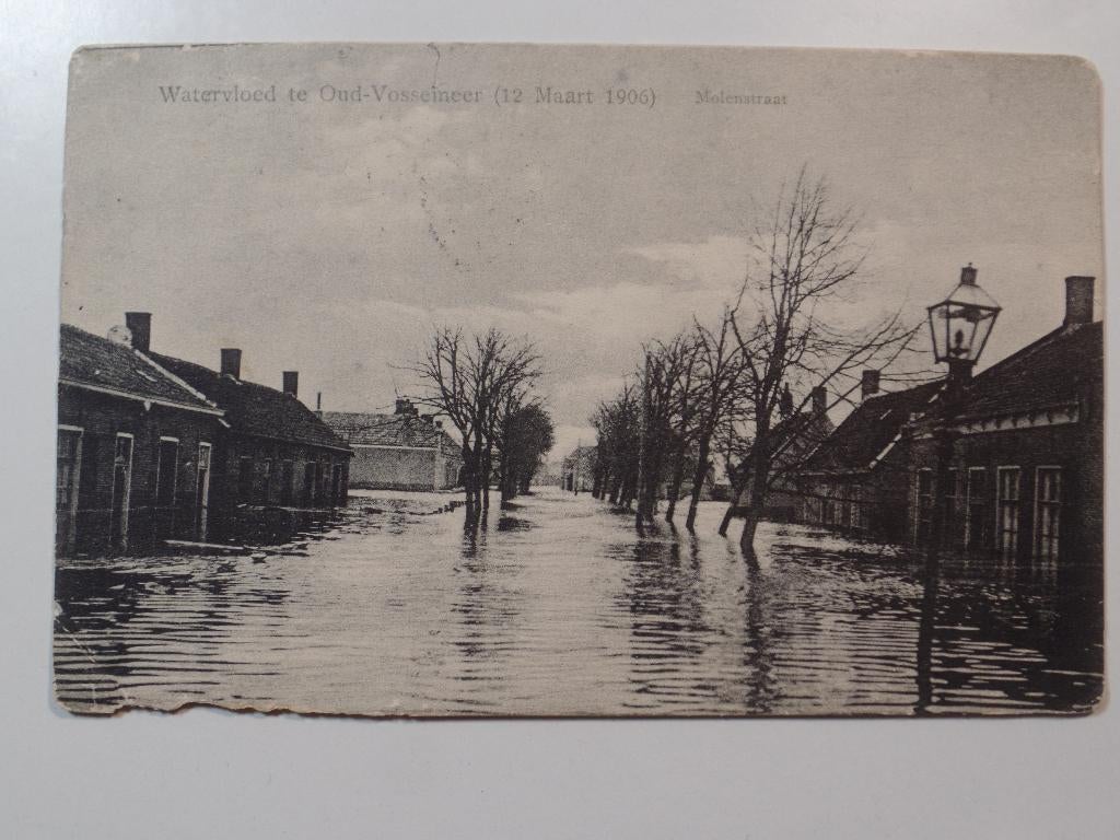 Oud Vossemeer 1906, Ophalen of Verzenden, Voor 1920, Gelopen, Zuid-Holland