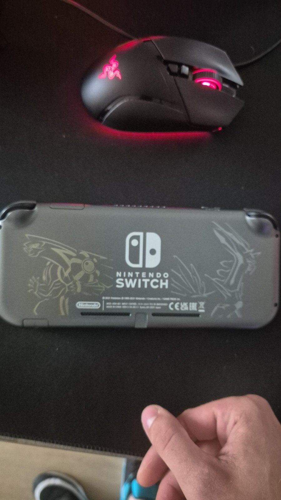 Nintendo Switch Lite Palkia & Dialga Edition, Spelcomputers en Games, Spelcomputers | Nintendo Switch, Ophalen, Zo goed als nieuw