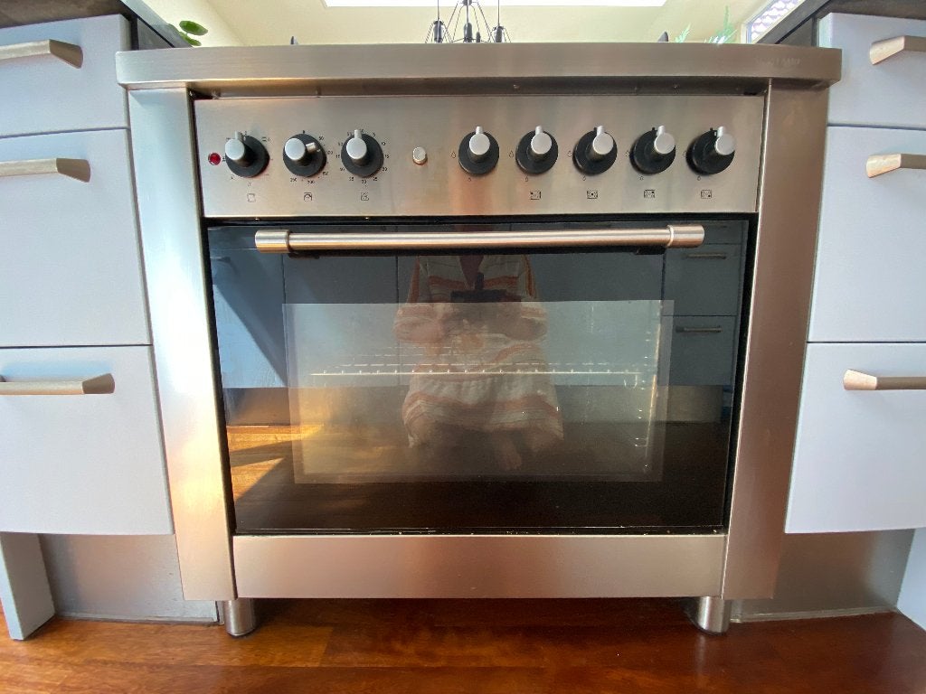 Bosch gasfornuis met elektrische oven, Witgoed en Apparatuur, Ophalen, Gebruikt, 60 cm of meer, Gas