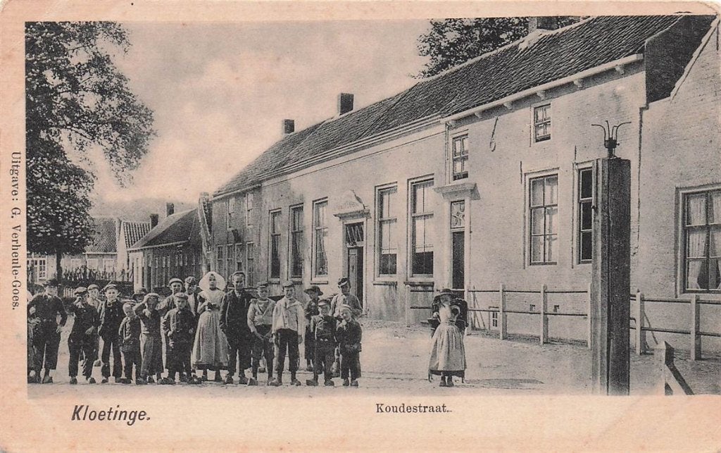 702-391-027 Kloetinge Koudestraat, Verzenden, Voor 1920, Zeeland