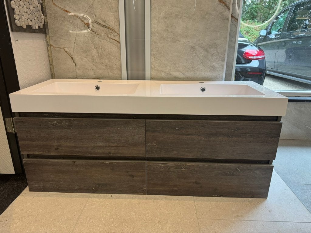 Badkamermeubel 140cm Crey Canyon van €2355 nu €850 NEW!, Huis en Inrichting, Brauer, 100 tot 150 cm, Ophalen of Verzenden, Minder dan 100 cm
