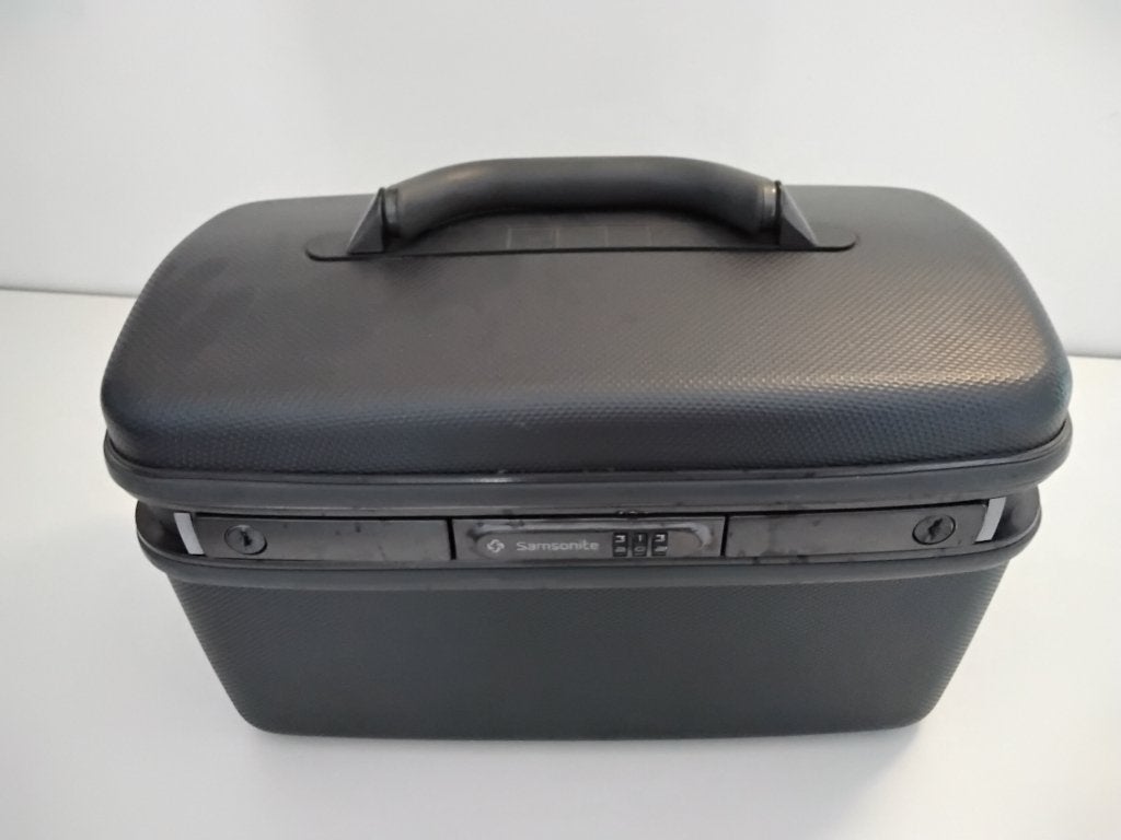 Beautycase Samsonite donkergrijs, Ophalen, Gebruikt, Grijs, Met slot