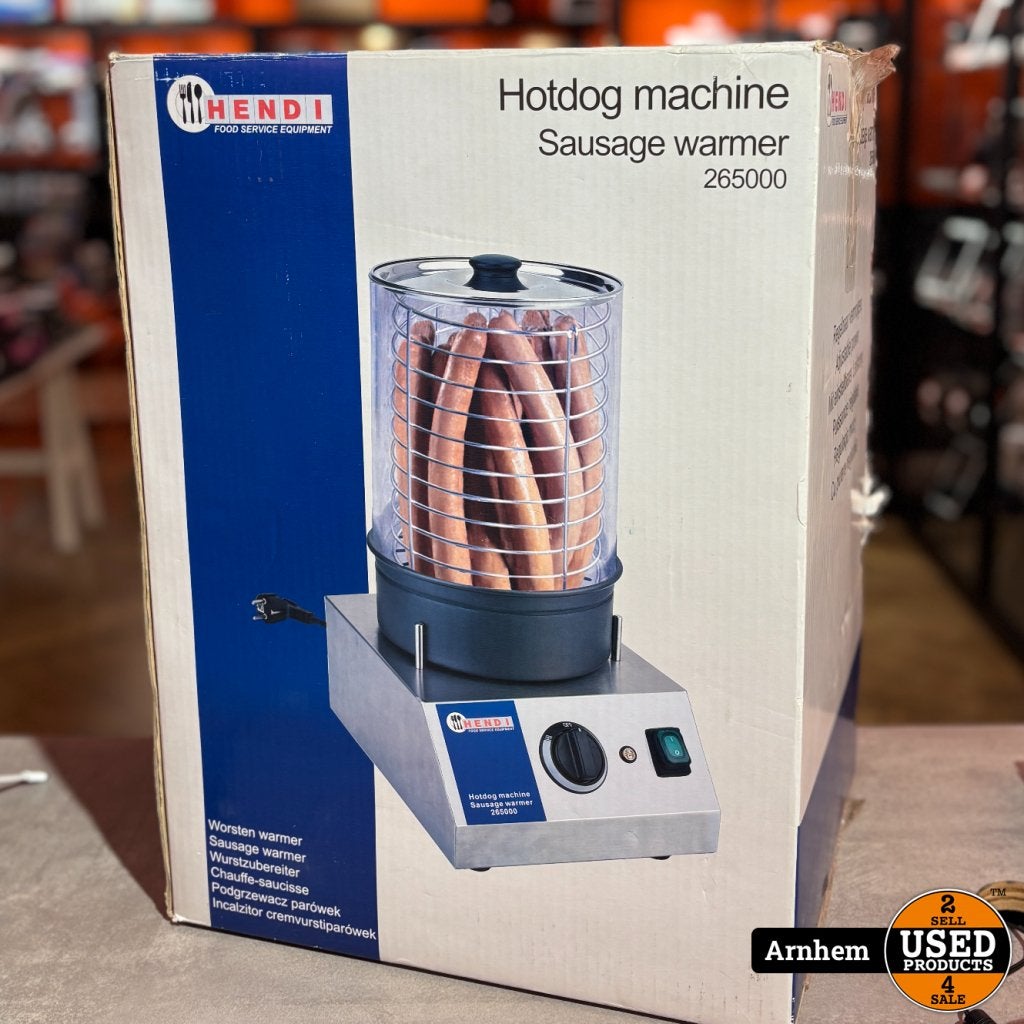 Hendi Hotdog Machine - Worstenwarmer 26500 - 500W - NIEUW, Hendi, Gebruikt, Info@hendi.eu, Hendi B.V., Demmersweg 3, 7556 BN Hengelo, Nederland