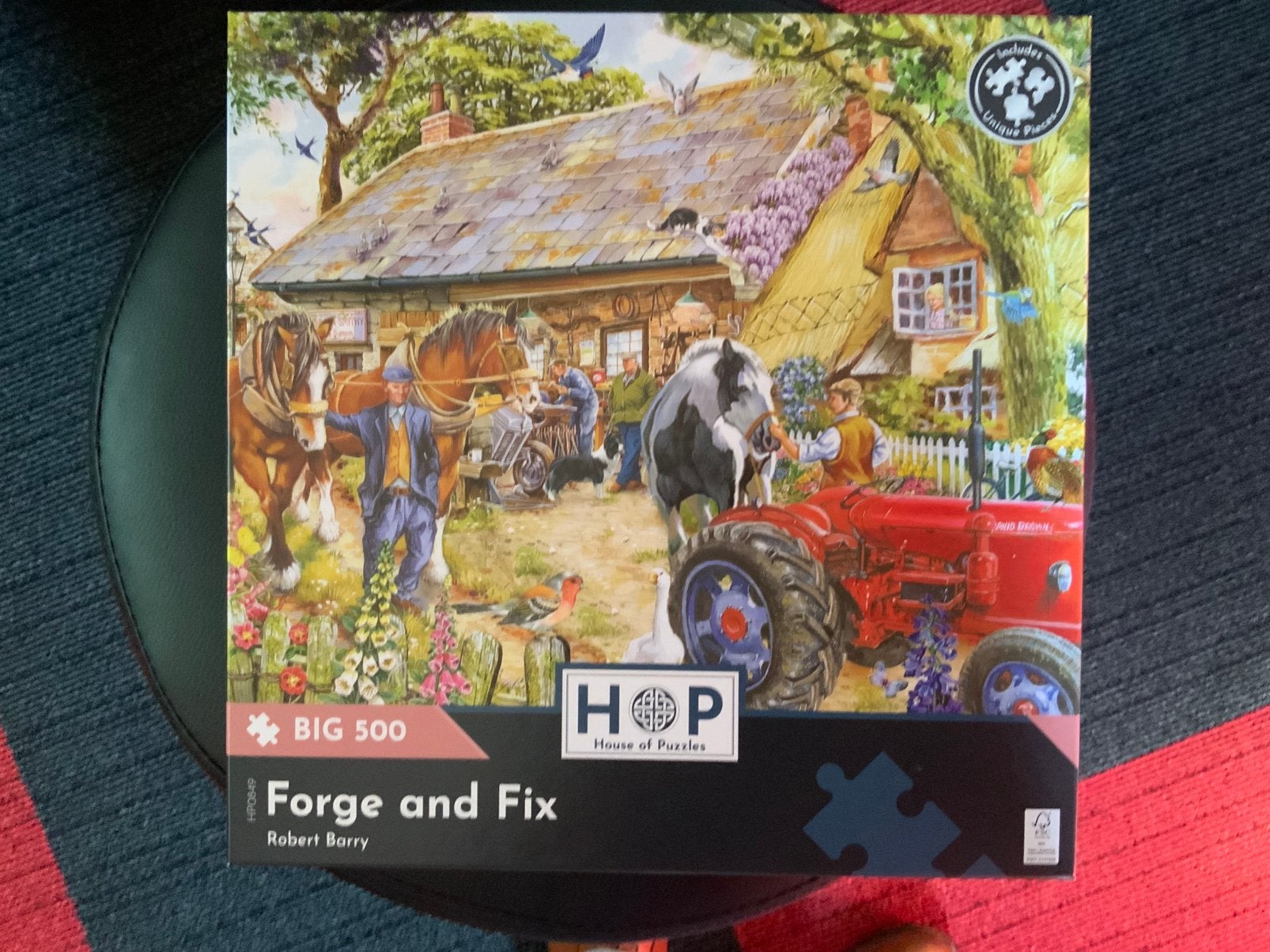 Xl puzzel hop 500 stukjes, Ophalen of Verzenden, 500 t/m 1500 stukjes, Zo goed als nieuw