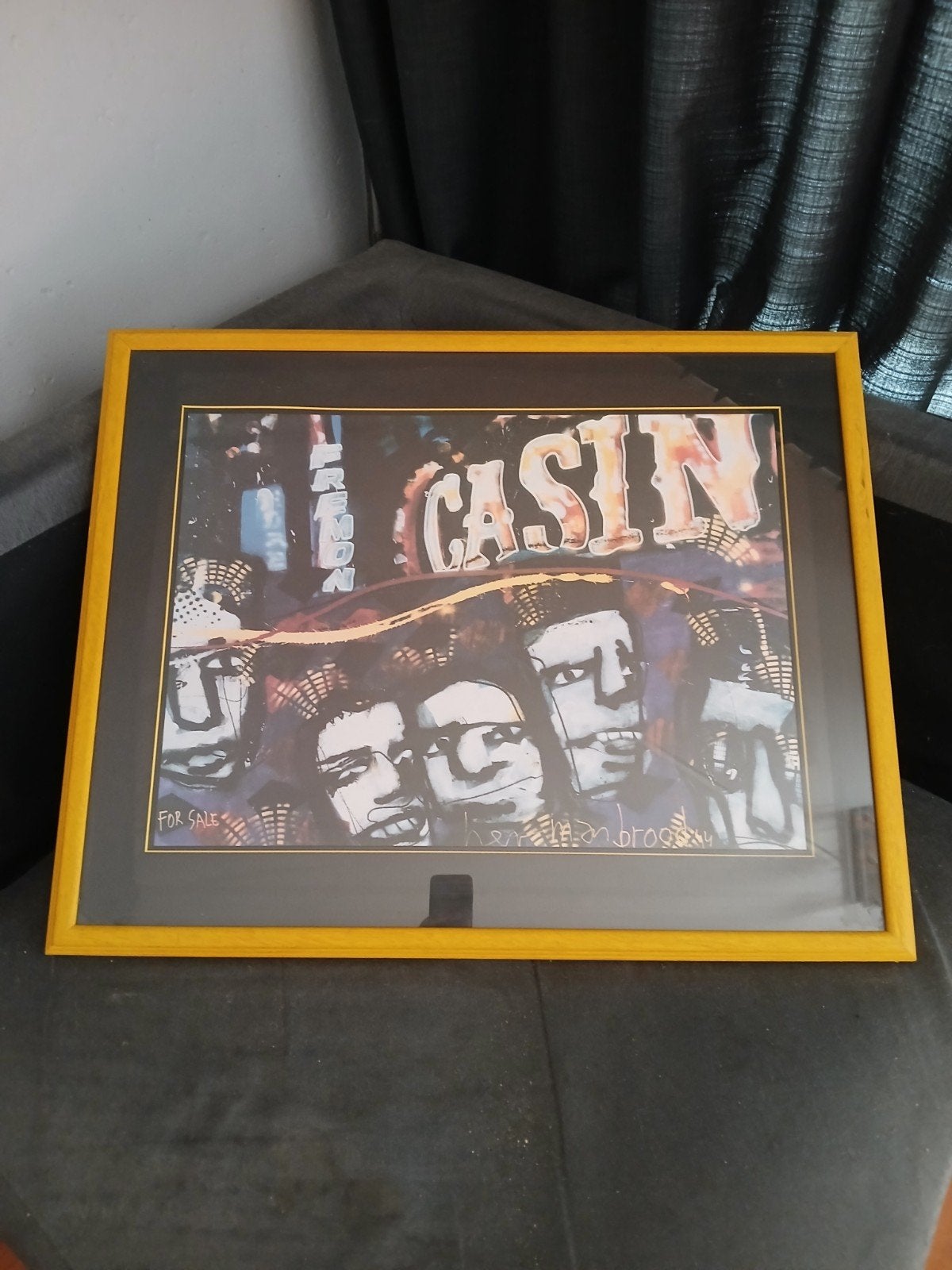 Zeefdruk Herman Brood - "Casino" - Uniek kunstwerk, Ophalen of Verzenden