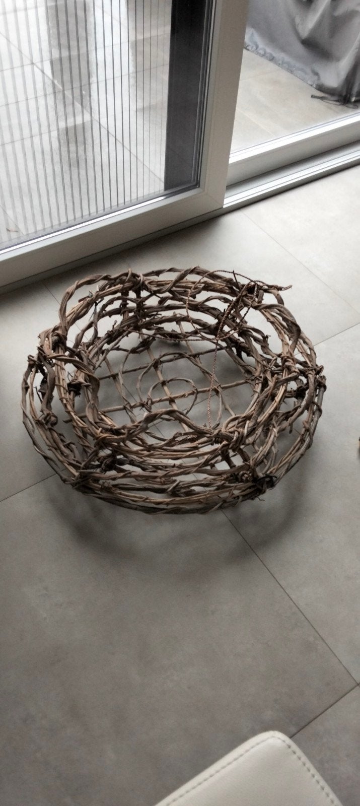 Kerstkrans kroonluchter 80 cm doorsnee., Ophalen of Verzenden, Zo goed als nieuw, Rond, Geschikt voor wandmontage