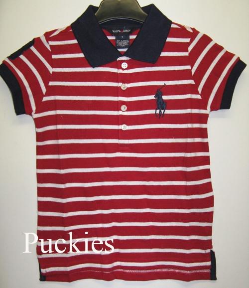 Maat 98 Ralph Lauren big pony meisjes polo rood/wit NIEUW, Meisje, Nieuw, Ophalen of Verzenden, Shirt of Longsleeve