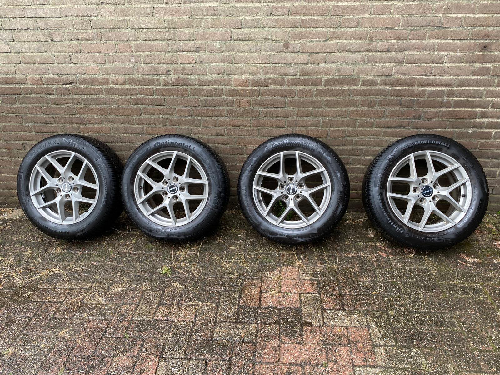 VW T6 velgen met ZGAN Continental Allseasons 235/55/17  H XL, Auto-onderdelen, Banden en Velgen, Ophalen, Velg(en), 17 inch, 235 mm