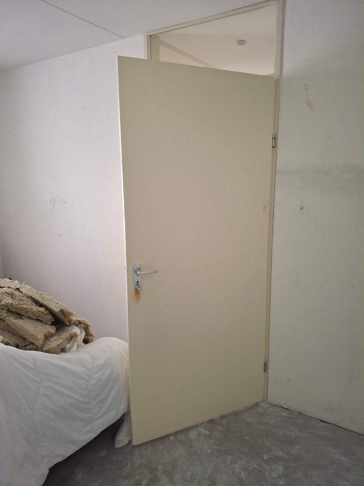 Gebruikte binnendeur met bovenlicht en klink, Ophalen, Gebruikt, 80 tot 100 cm, Binnendeur