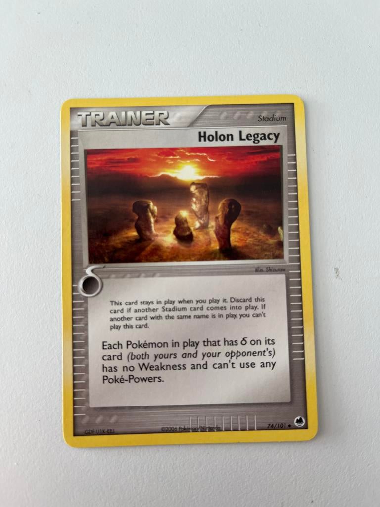 Pokémon, Holon Legacy Trainer Kaart (74/101)Dragon Frontiers, Ophalen of Verzenden, Zo goed als nieuw, Losse kaart