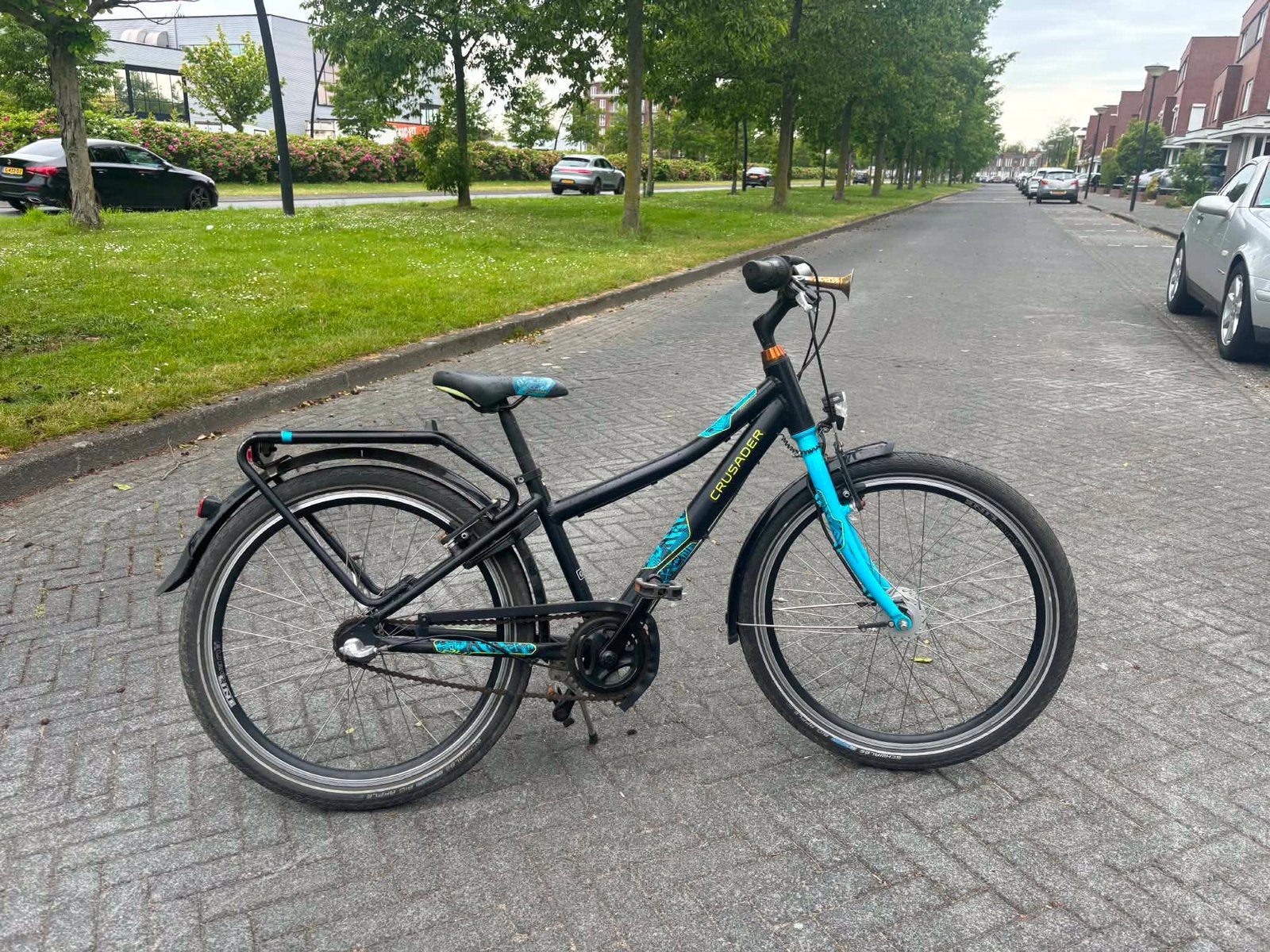 Crusader Jongensfiets 24 inch banden 3 versnelling, Fietsen en Brommers, Ophalen, Gebruikt