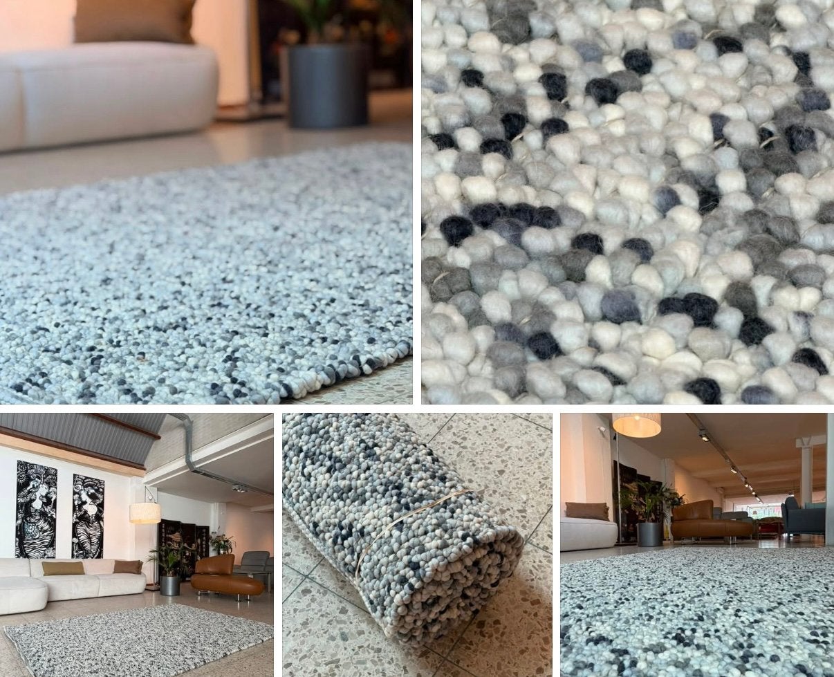 Brink en Campman Pebble tapijt splinternieuw 170 x 240, Huis en Inrichting, Stoffering | Tapijten en Kleden, Ophalen, Zwart, Rechthoekig