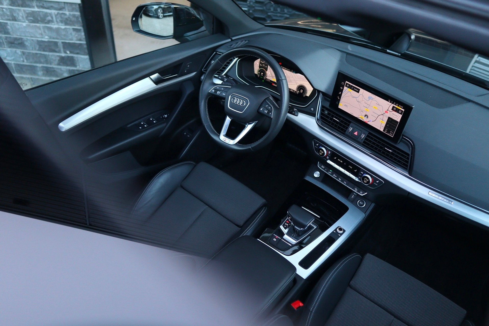 Audi Q5 50 TFSI e 3x S-Line| Pano| 360 camera| 21 inch, Auto's, Automaat, Dealer onderhouden, Zwart, 4 cilinders