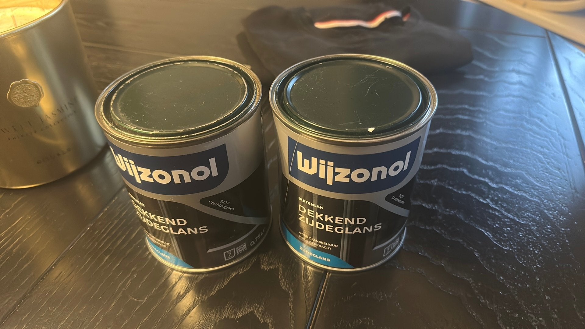 2x wyzonol grachtegroen zijdeglans  30 euro, Ophalen of Verzenden, Nieuw, Groen