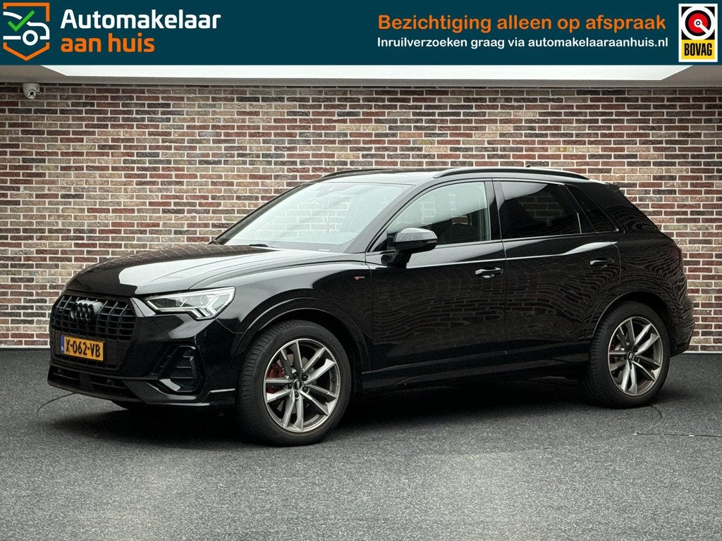 Audi Q3 45 TFSI quattro S Line Panorama | Elekt. verstelbare, Automatische klimaatregeling, Gebruikt, 1984 cc, Zwart